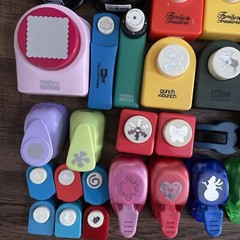 HUGE MIXED LOT 40 PAPER CRAFT PUNCHES Scrapbooking HOLIDAYS SHAPES FLOWERS