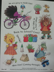 SUZY’S ZOO «BACK TO SCHOOL? COOL!» STICKER SHEET #9916