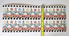Penny Black Stickeroos BORDER #4 Sheet of 12″ Whimsical Border Stickers Robots