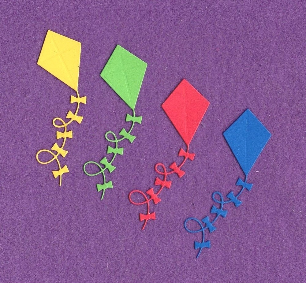 POOH BEAR KITE die cuts scrapbook cards
