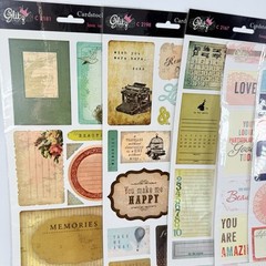 Glitz Scrapbook Stickers Embellishments Amy Tangerine Heidi Swapp LOT of 25 E
