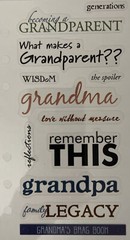 GRANDPARENTS Phrase Cafe Mylar Binder Sticker(12pc)Sticko•Family•Grandpa•Grandpa
