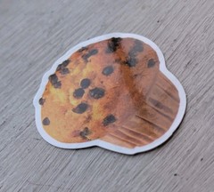 Vintage Food Chocolate Chip Cookie Muffin Cupcake Delicious Bread 1Pc