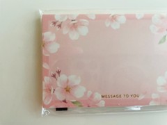 Japanese Sakura Stationery Set 5pcs Letter Paper Stickers Mini Card Kawaii Pink