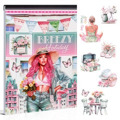 Pre Cut Journal Sticker Book Assorted Paper PET Washi Stickers Scrapbooking