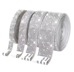 Self Adhesive Rhinestone Trim Tape Diamond Ribbon DIY Strips Width 0.45-3.1cm