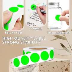 Colored Dot Stickers 3/4″ Round Labels – 4000PCS, 10 Color-Coded for Classroom &