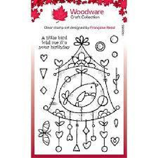 Woodware Craft Clear Stamp – WIRE BIRDHOUSE