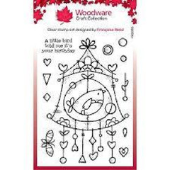 Woodware Craft Clear Stamp – WIRE BIRDHOUSE