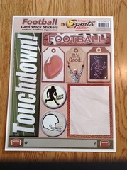 3 sheets football stickers/rub ons