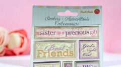 Punch Studio Dimensional Stickers SISTER New Package Crafting Scrapbooking Gift