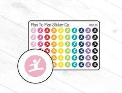1483-35~~Gymnastics Icon Planner Stickers.
