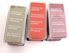 Creative Memories Lot of 6 Chalking Ink White Black Brown Red Plum Green Sealed
