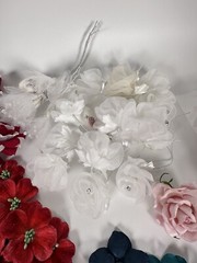 Lot of Loose Artificial Flowers Various Crafting, Card Making, Sewing, Scrapbook