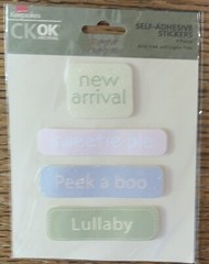CK OK Scrapin Creations Baby Boy Girl New Arrival Sweetie Pie Peek A Boo Lullaby