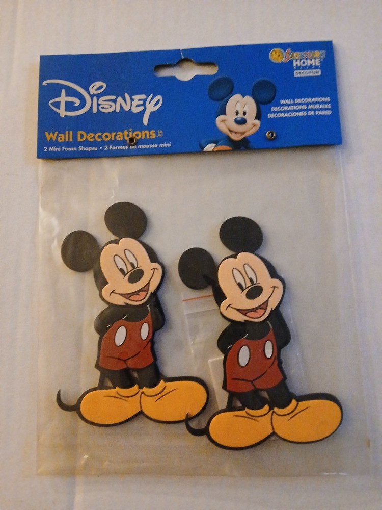 Sandylion Disney Mickey Mouse 4″ Mini Foam Shapes Wall Decoration Scrapbooking