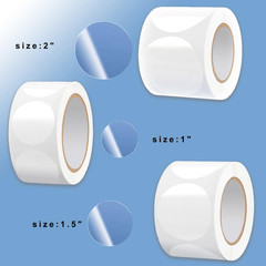 1-Inch Clear round Stickers – 500 Pieces Envelope Closure Stickers Clear Adhesiv