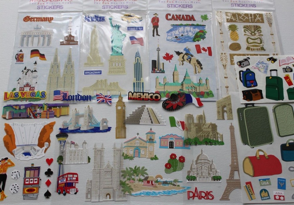 Mrs. Grossman sticker sheet You Choose – Travel