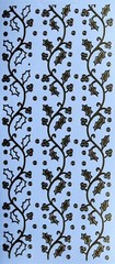 Holly Borders PEEL OFF STICKERS Christmas Lines Gold Silver or Dark Green