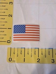 USA American Flag Stickers 3 Count 1.25″ x 2″