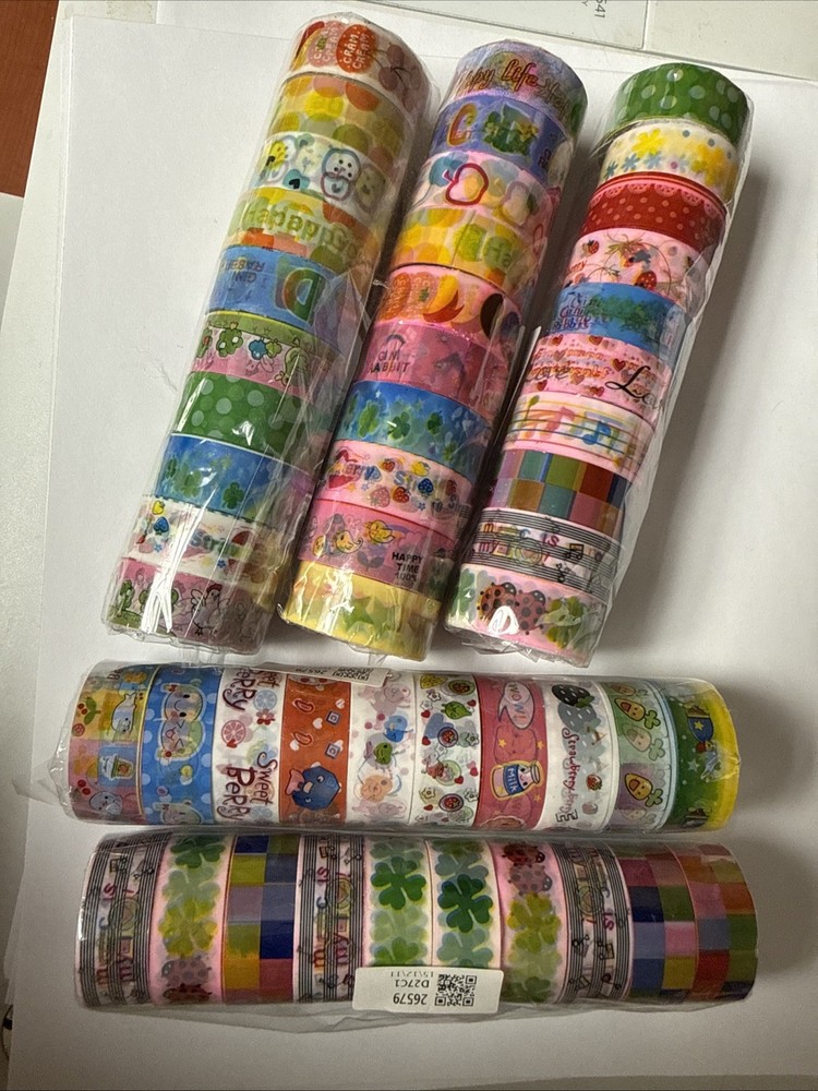5 Rolls Deco Tape Random Kawaii Art Asian Thai Style Stationary Washi