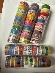 5 Rolls Deco Tape Random Kawaii Art Asian Thai Style Stationary Washi