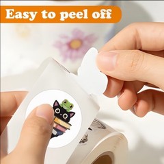 40 PCs Round 1” Cartoon Animals with Books Reward Stickers Teachers Class Kids