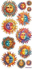 Violette Stickers Moon & Suns Crafts Planner Supply Scrapbook Celestial