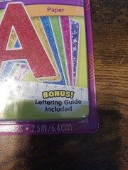 Pacon Self-adhesive Paper Letters DAZZLE 6 COLORS 2 1/2″