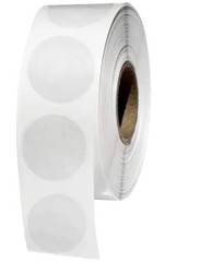 25 pcs Clear Transparent Retail Package Seals 1 INCH round Circle Seal Sticker