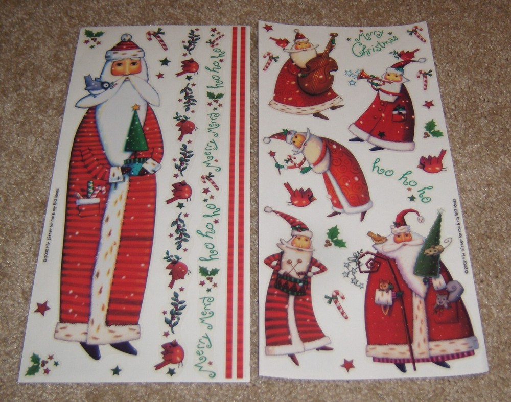 Me & My Big Ideas MAMBI Stickers ~ Christmas Santas & Borders