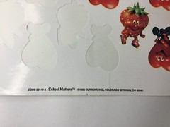 Vintage Funny Food Stickers 1992 Animated Food with Arms and Legs Strawberry