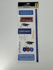 KEEPSAKE Graduation Stickers Numbers Phrases Acid-Free Sheet