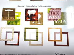 Paper House Wine Scrapbooking Kit 18pc Die Cut Overlays Cards Frame Alcohol 2015