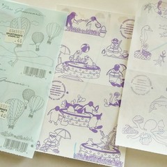 MRS. GROSSMAN’S Summer Art Hot Air Balloons Pirate Sticker Sheets Vintage Lot 16
