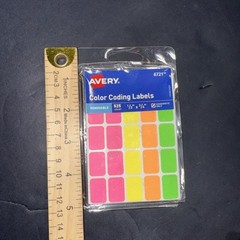 1 Pack Avery Removable Discontinued Stationary Color Coding Labels, 450 Ct