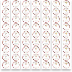 Rosegold Baked with Love Stickers | 2 Inch 300Pcs Packaging Labels for Baked Goo