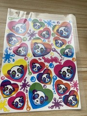 Lisa Frank Panda Painter Sticker Tote