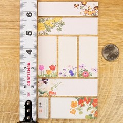 Stickii – Flower Labels – 1 Spring Garden Florals Sticker Sheet – Crafts Gifts