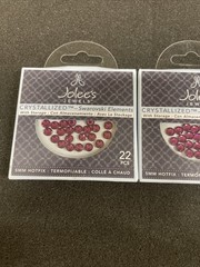 3 Jolee’s Jewels Crystallized Swarovski Elements, Fucshia New in Box!