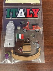 Italy Travel Scrapbooking Stickers 3D Recollections