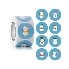 500pcs/Roll Decoration Merry Christmas Roll Paper Party Sticker Gift Label