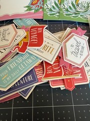 Anna Griffin Vintage Travel Card Toppers Retired Partial Set