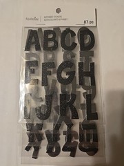 Recollections UPPERCASE AND LOWERCASE ALPHABETS Scrapbooking Stickers 87 Pc