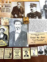 #780 – RARE WILD WEST GUNFIGHTER GAMBLER LAWMEN OUTLAW JUNK JOURNAL KIT 100+ PCS