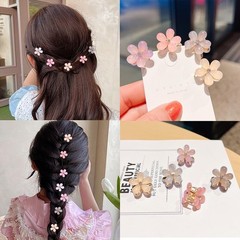 10Pcs Small Mini Metal Hair Clips with Flower Design and Crystals – Cute Barr…