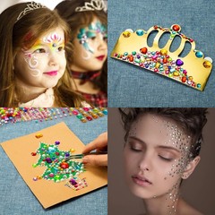 2774PCS Gem Stickers, Self Adhesive Gems for Crafts, Acrylic Bling Multicolor