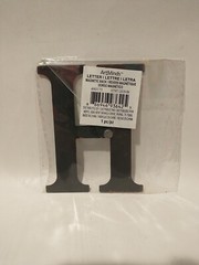 ArtMind RUSTIC BRASS MAGNET METAL LETTER“H” Alphabet Upper-Case Monogram 3.5″