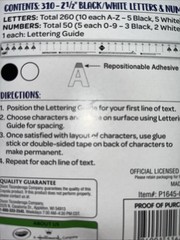 Crayola Black & White Self Adhesive Paper Letters-Repositionable Adhesive