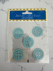 Ellison DieCuts With a View Laser Accent Button Boy – Blue Scrapbooking Craft